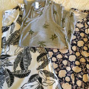 Old Navy Tops Printed Swing Luxe Tanks Small